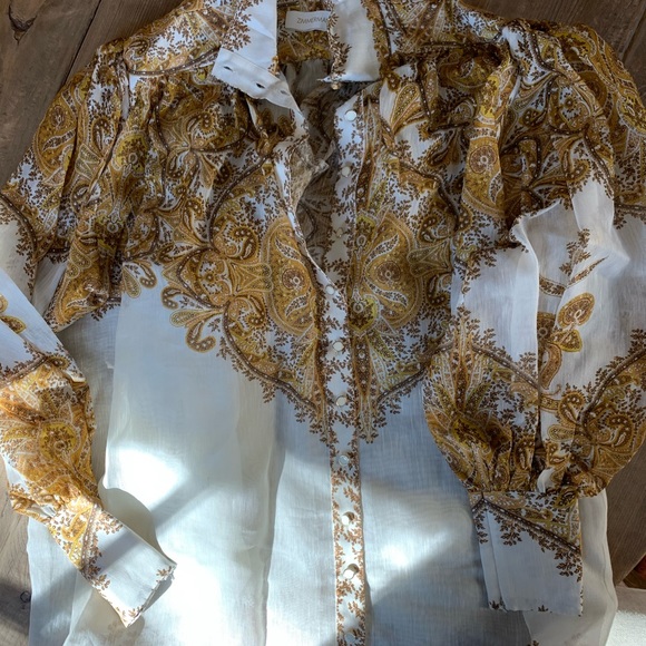 💯SOLD ON EBAY Zimmermann “Zippy Billow” Blouse - Picture 2 of 8
